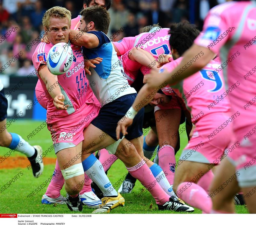 RUGBY TOP 14 SAISON 2007/2008 24 eme journee STADE FRANCAIS 44 CASTRES 15 