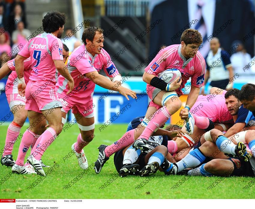 RUGBY TOP 14 SAISON 2007/2008 24 eme journee STADE FRANCAIS 44 CASTRES 15 