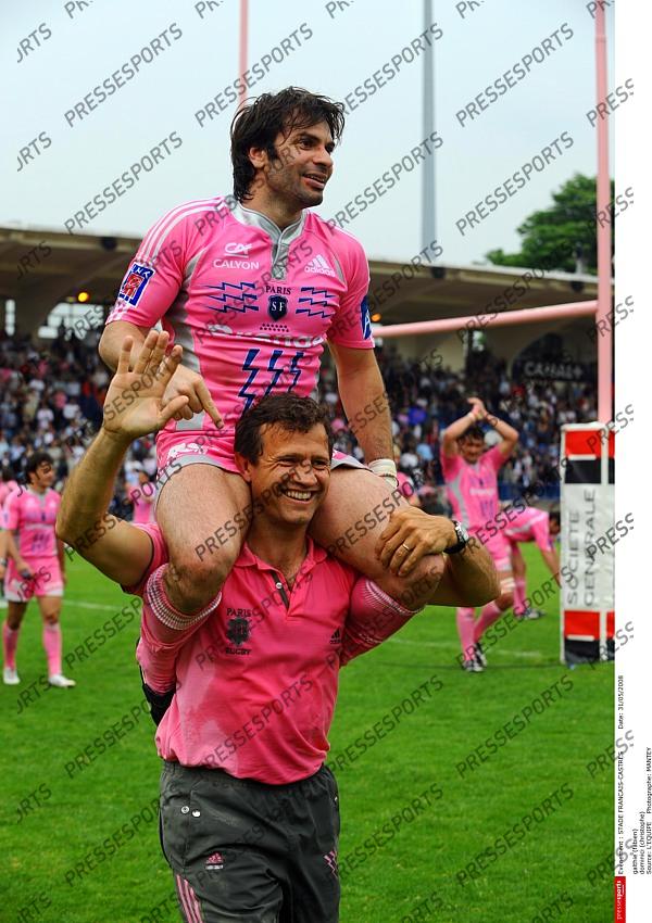 dernier match de dominici à jean bouin Local Caption galthie (fabien) dominici (christophe) 
