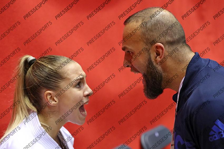 poids -61kg philippe (gwendoline) (fra) ceinture rouge biamonti (alexandre) (fra) entraineur national 