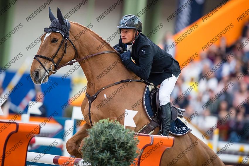 Photographie Eric KNOLL. Saut Hermes 2019. Jumping CSI 5. Olivier ROBERT (FRA). ATOLL DE MARIGNY 