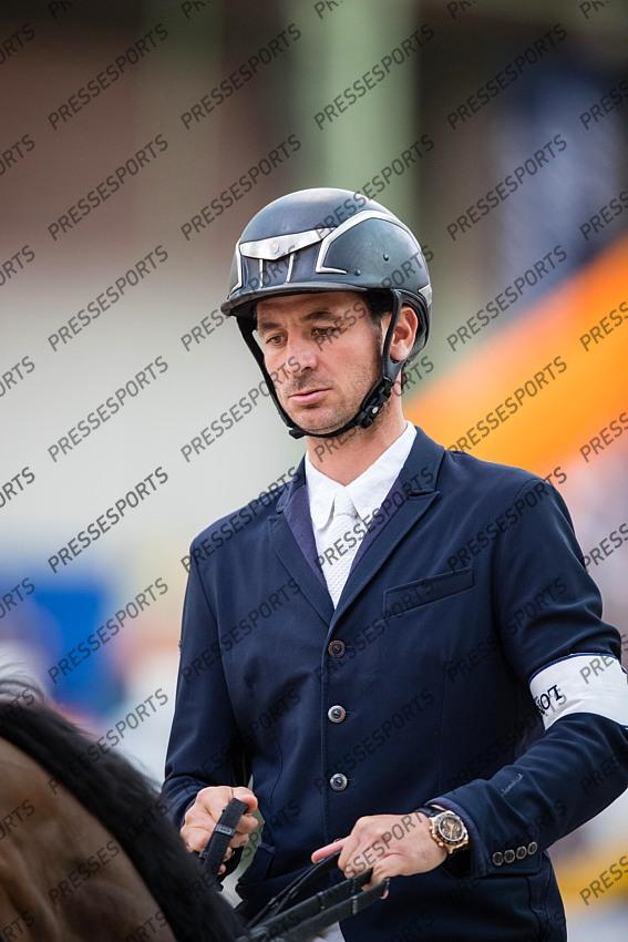 Photographie Eric KNOLL. Saut Hermes 2019. Jumping CSI 5. Steve GUERDAT (SUI). HANNAH 