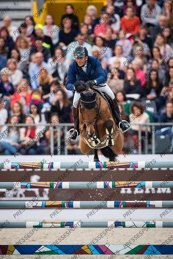 Photographie Eric KNOLL. Saut Hermes 2019. Jumping CSI 5. Philippe ROZIER (FRA). CRISTALLO A LM 