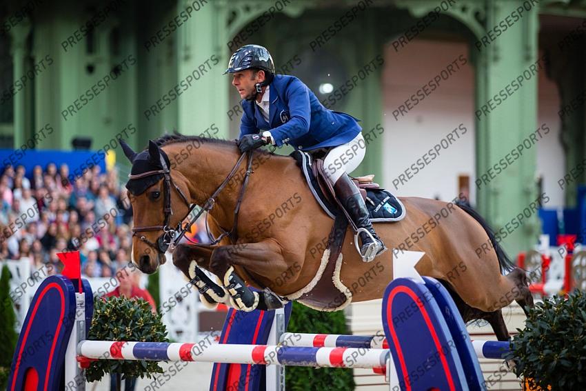 Photographie Eric KNOLL. Saut Hermes 2019. Jumping CSI 5. Philippe ROZIER (FRA). CRISTALLO A LM 
