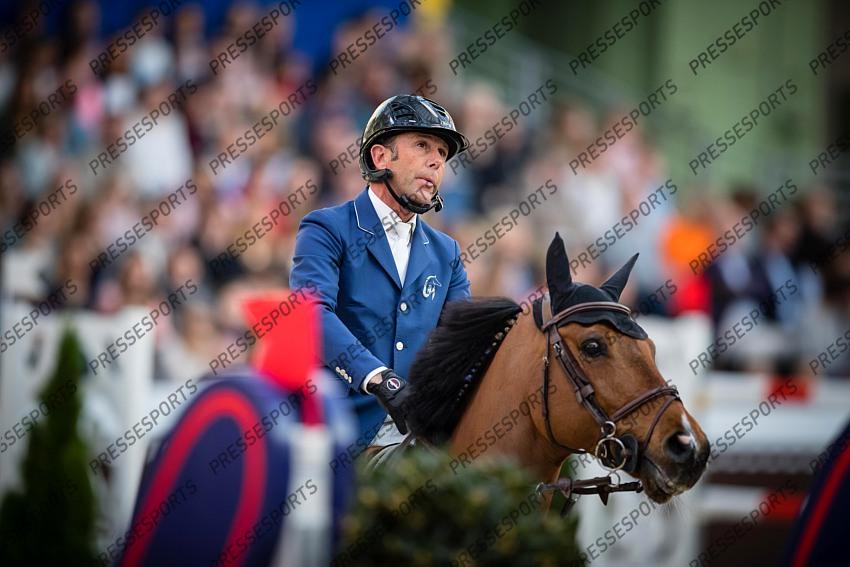 Photographie Eric KNOLL. Saut Hermes 2019. Jumping CSI 5. Philippe ROZIER (FRA). CRISTALLO A LM 