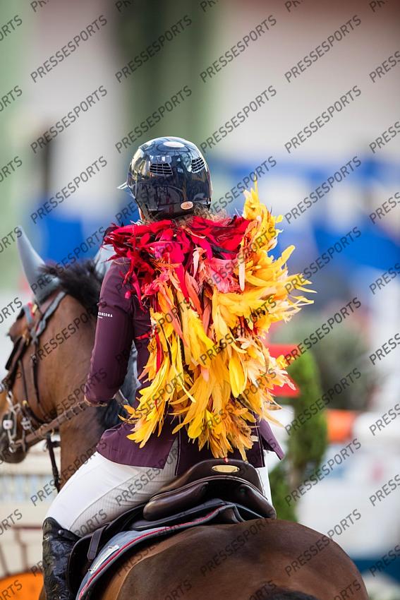 Photographie Eric KNOLL. Saut Hermes 2019. Jumping CSI 5. Danielle GOLDSTEIN (ISR). CASPAR 213 