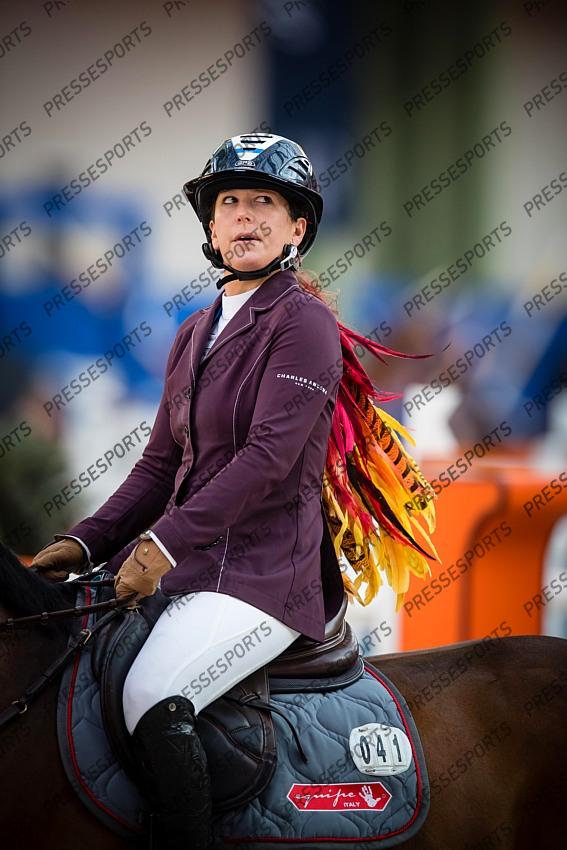 Photographie Eric KNOLL. Saut Hermes 2019. Jumping CSI 5. Danielle GOLDSTEIN (ISR). CASPAR 213 