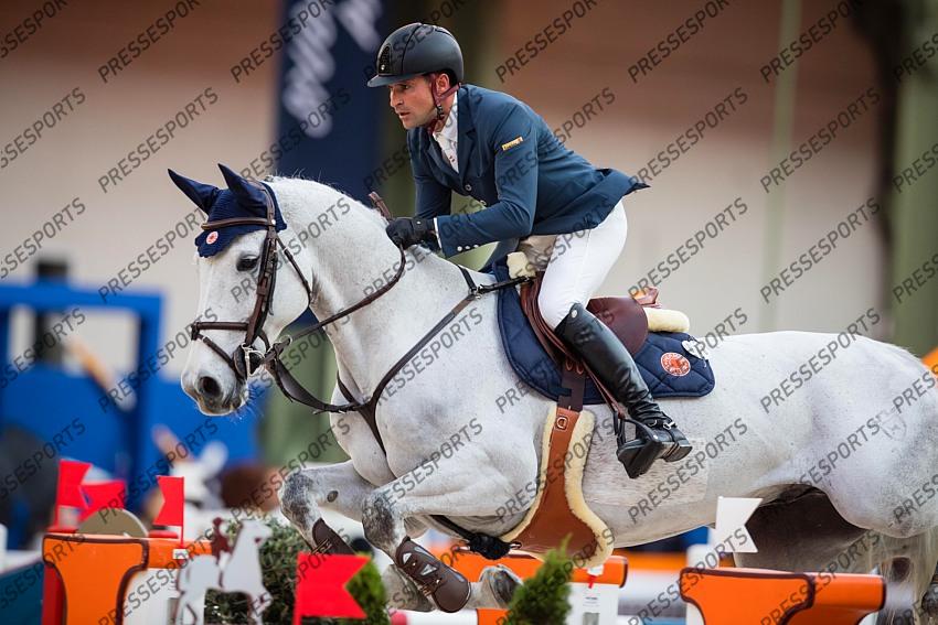 Photographie Eric KNOLL. Saut Hermes 2019. Jumping CSI 5. Romain DUGUET (SUI). CALDER 