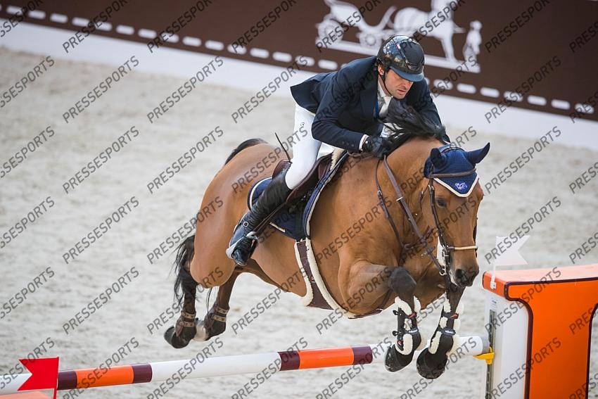 Photographie Eric KNOLL. Saut Hermes 2019. Jumping CSI 5. Guillaume FOUTRIER (FRA). VALDOCCO DES CAPS 