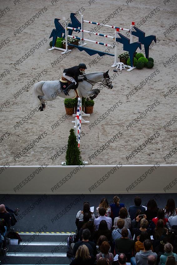 Photographie Eric KNOLL. Saut Hermes 2019. Jumping CSI 5. Jerome GUERY (BEL). GARFIELD DE TIJI DES TEMPLIERS 