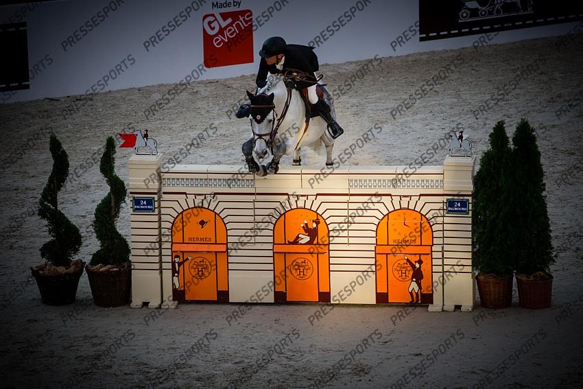 Photographie Eric KNOLL. Saut Hermes 2019. Jumping CSI 5. Jerome GUERY (BEL). GARFIELD DE TIJI DES TEMPLIERS 