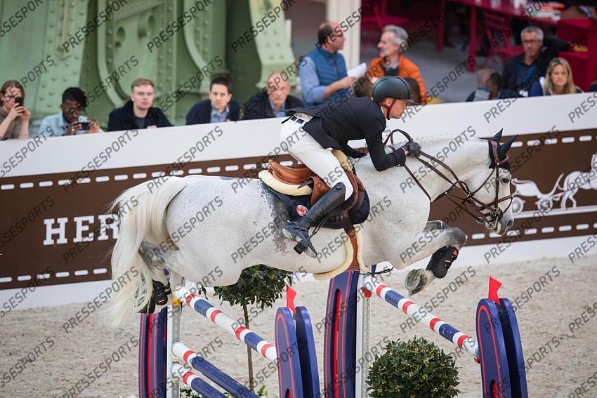 Photographie Eric KNOLL. Saut Hermes 2019. Jumping CSI 5. Jerome GUERY (BEL). GARFIELD DE TIJI DES TEMPLIERS 