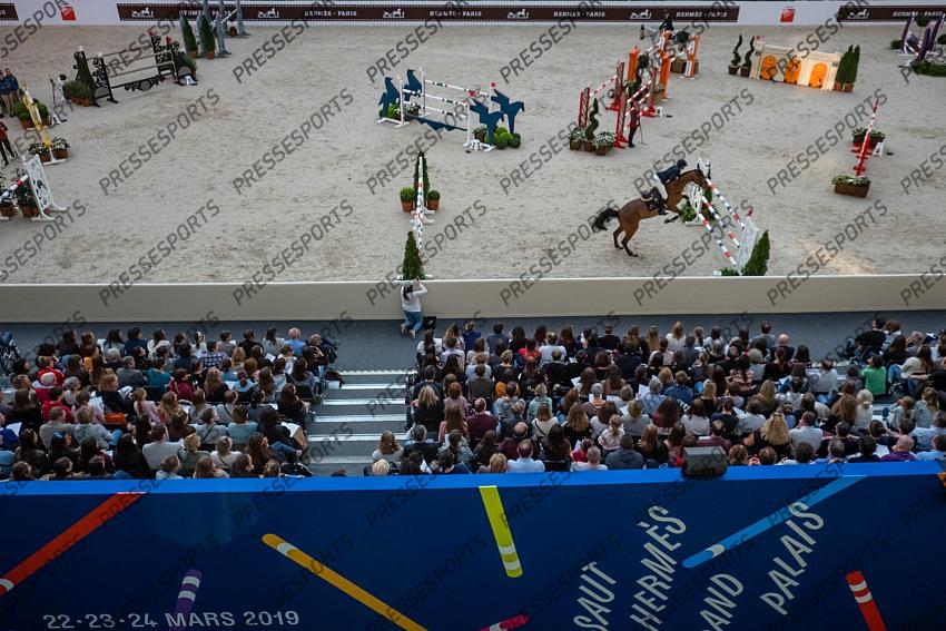 Photographie Eric KNOLL. Saut Hermes 2019. Jumping CSI 5. Erica SWARTZ (SWE). JOVITA 