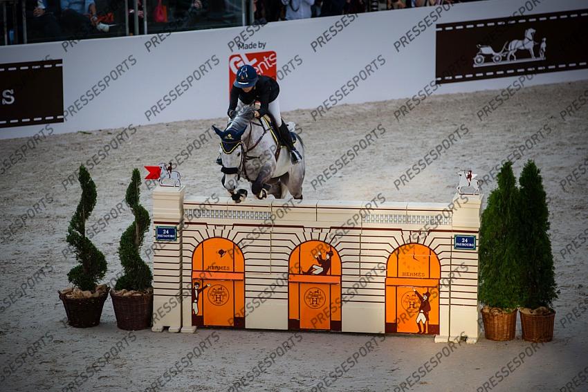 Photographie Eric KNOLL. Saut Hermes 2019. Jumping CSI 5. Lucia LE JEUNE VIZZINI (ITA). CABALGARO Z 