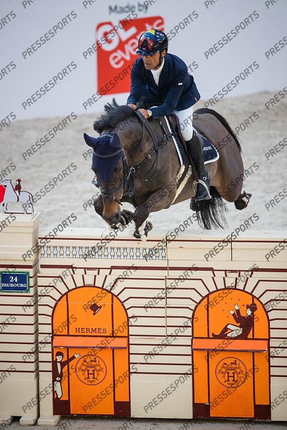 Photographie Eric KNOLL. Saut Hermes 2019. Jumping CSI 5. Carlos Enrique LOPEZ LIZARAZO (COL). ADMARA 2 