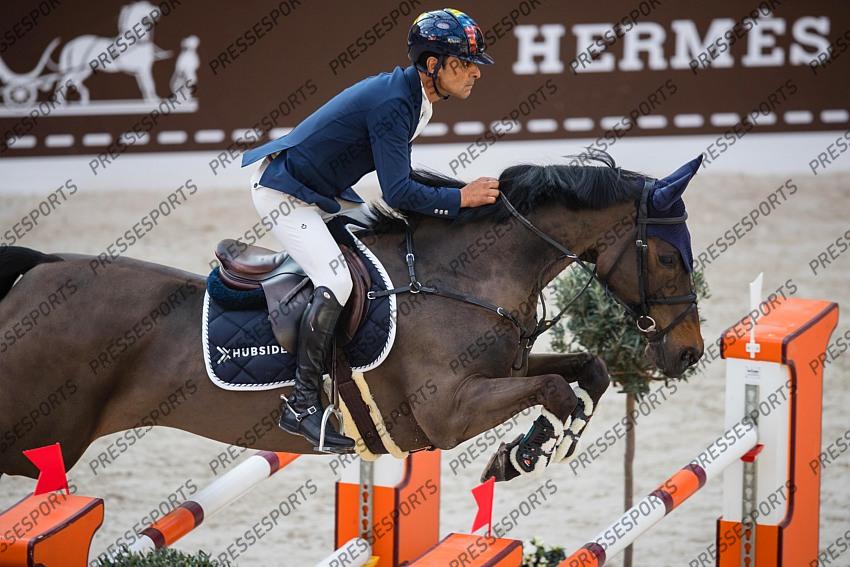Photographie Eric KNOLL. Saut Hermes 2019. Jumping CSI 5. Carlos Enrique LOPEZ LIZARAZO (COL). ADMARA 2 
