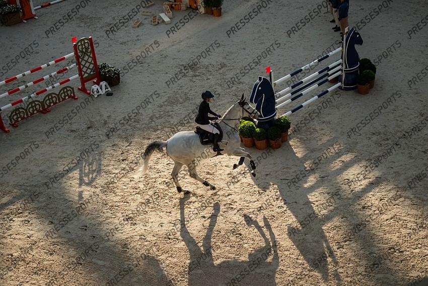 Photographie Eric KNOLL. Saut Hermes 2019. Jumping CSI 5. Margaux BOST (FRA). AS DE PAPIGNIES 