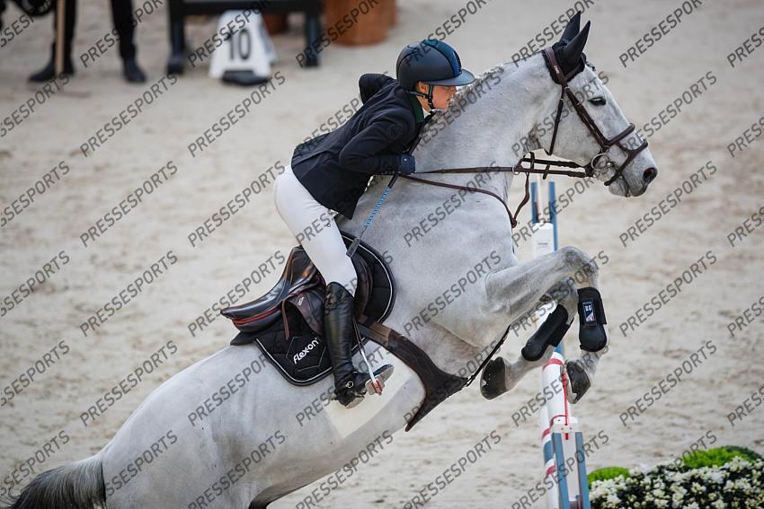 Photographie Eric KNOLL. Saut Hermes 2019. Jumping CSI 5. Margaux BOST (FRA). AS DE PAPIGNIES 