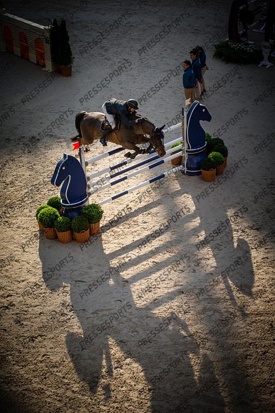 Photographie Eric KNOLL. Saut Hermes 2019. Jumping CSI 5. Gregory WATHELET (BEL). SPIKE V. WITHOEVE 