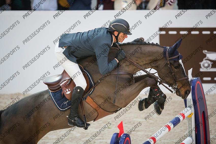 Photographie Eric KNOLL. Saut Hermes 2019. Jumping CSI 5. Gregory WATHELET (BEL). SPIKE V. WITHOEVE 