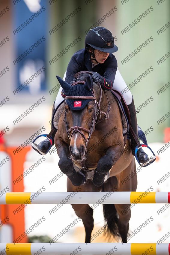 Photographie Eric KNOLL. Saut Hermes 2019. Jumping CSI 5. Megane MOISSONNIER (FRA). BALOU STAR 