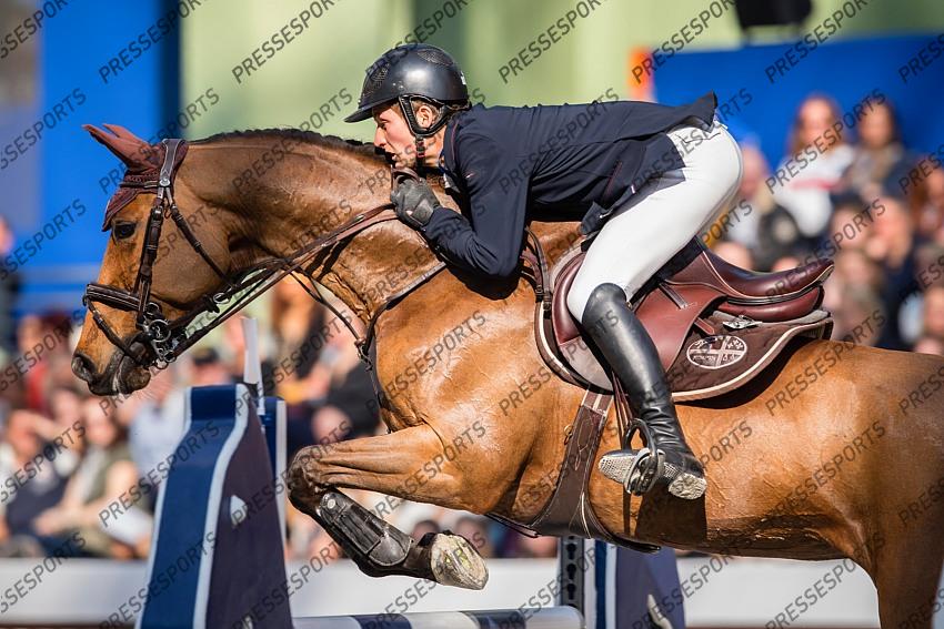 Photographie Eric KNOLL. Saut Hermes 2019. Jumping CSI 5. Paul DELFORGE (FRA). TERRE DU BANNEY 