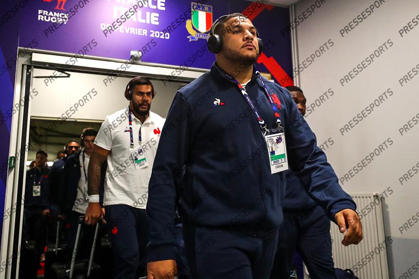 2020 Guinness Six Nations Championship Round 2, Stade de France, Paris, France 9/2/2020 France vs Italy France's Jefferson Poirot arrives Mandatory Credit ©INPHO/Billy Stickland 