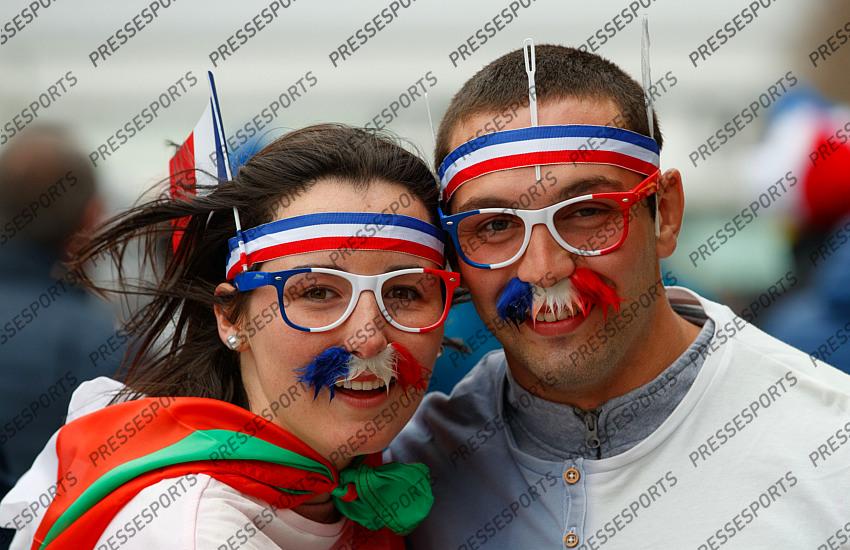 2020 Guinness Six Nations Championship Round 2, Stade de France, Paris, France 9/2/2020 France vs Italy Fans ahead of the game Mandatory Credit ©INPHO/James Crombie 