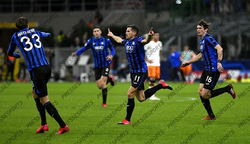 Foto IPP/Paolo Bona MIlano 19/02/2020 UEFA Champions League di calcio 2019/2020 ottavi gara di andata Atalanta-Valencia nela foto remo freuler esulta dopo il gol del 3-0 Italy Photo Press Worldwide Copyright 