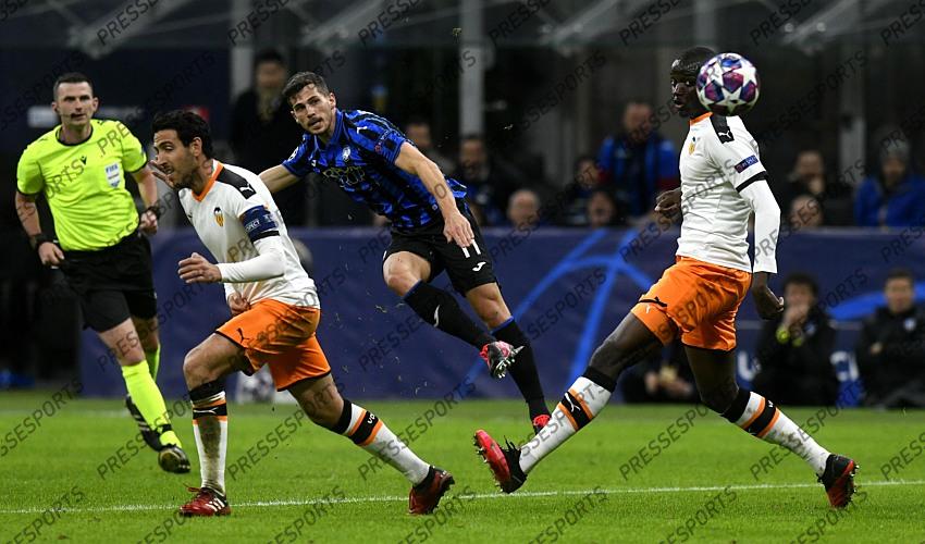 Foto IPP/Paolo Bona MIlano 19/02/2020 UEFA Champions League di calcio 2019/2020 Atalanta-Valencia nela foto remo freuler segna il gol del 3-0 Italy Photo Press Worldwide Copyright 