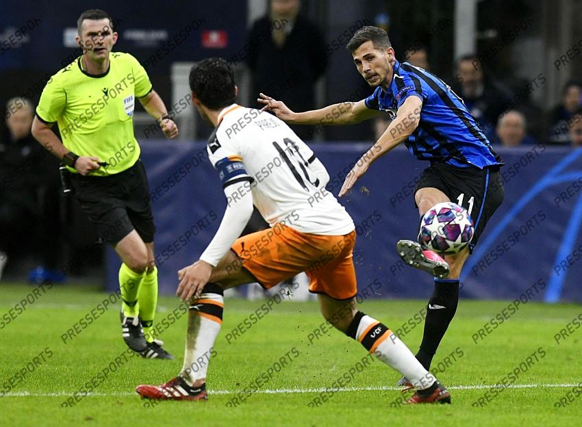 Foto IPP/Paolo Bona MIlano 19/02/2020 UEFA Champions League di calcio 2019/2020 Atalanta-Valencia nela foto remo freuler segna il gol del 3-0 Italy Photo Press Worldwide Copyright 