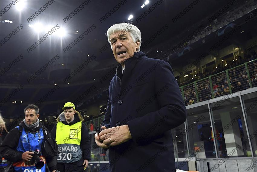 Foto IPP/Paolo Bona MIlano 19/02/2020 UEFA Champions League di calcio 2019/2020 ottavi gara di andata Atalanta-Valencia nela foto Gian Piero Gasperini allenatore atalanta 