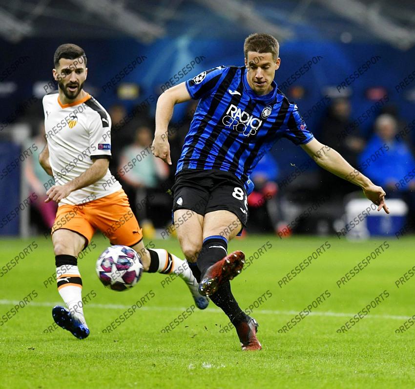 Foto IPP/Paolo Bona MIlano 19/02/2020 UEFA Champions League di calcio 2019/2020 ottavi gara di andata Atalanta-Valencia nela foto mario pasalic Italy Photo Press Worldwide Copyright 