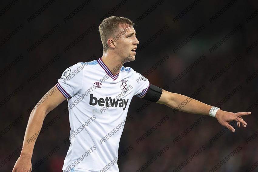 24 February 2020, Liverpool - Premier League Football - Liverpool v West Ham United. Tomas Soucek of West Ham United (photo by Daniel Chesterton) 