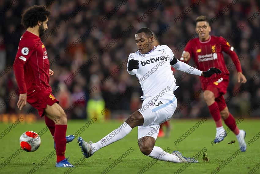 24 February 2020, Liverpool - Premier League Football - Liverpool v West Ham United. Issa Diop of West Ham United (photo by Daniel Chesterton) 