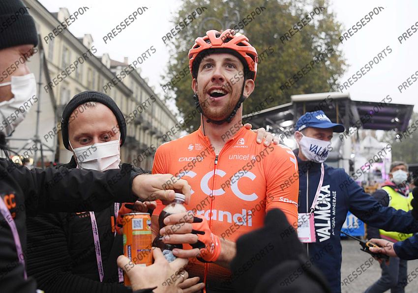 foto IPP/pentaphoto/pool. Asti 23/10/2020 ciclismo Giro d‚Äôitalia 2020 , 19¬∞ tappa Abbiategrasso - Asti 140 km nella foto : il vincitore della tappa Josef Cerny 