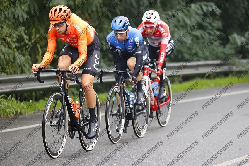 23 October 2020 103rd Giro d’Italia Stage 19 : Morbegno - Asti CERNY Josef (CZE) CCC PELLAUD Simon (SUI) Androni Giocattoli - Sidermec CAMPENAERTS Victor (BEL) NTT Photo : Yuzuru SUNADA 