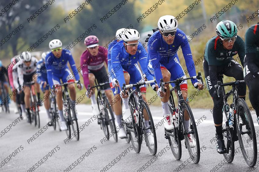 23 October 2020 103rd Giro d’Italia Stage 19 : Morbegno - Asti Train of Groupama - FDJ Photo : Yuzuru SUNADA 