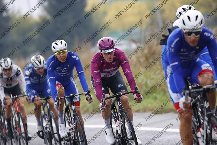 23 October 2020 103rd Giro d’Italia Stage 19 : Morbegno - Asti DEMARE Arnaud (FRA) Groupama - FDJ, Maglia Ciclamino Photo : Yuzuru SUNADA 