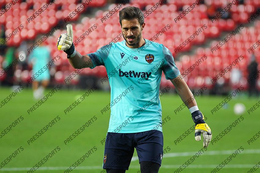 during the La Liga football match played between Granada CF and Levante UD at Nuevo los Carmenes stadium on November 01, 2020 in Granada, Spain. 