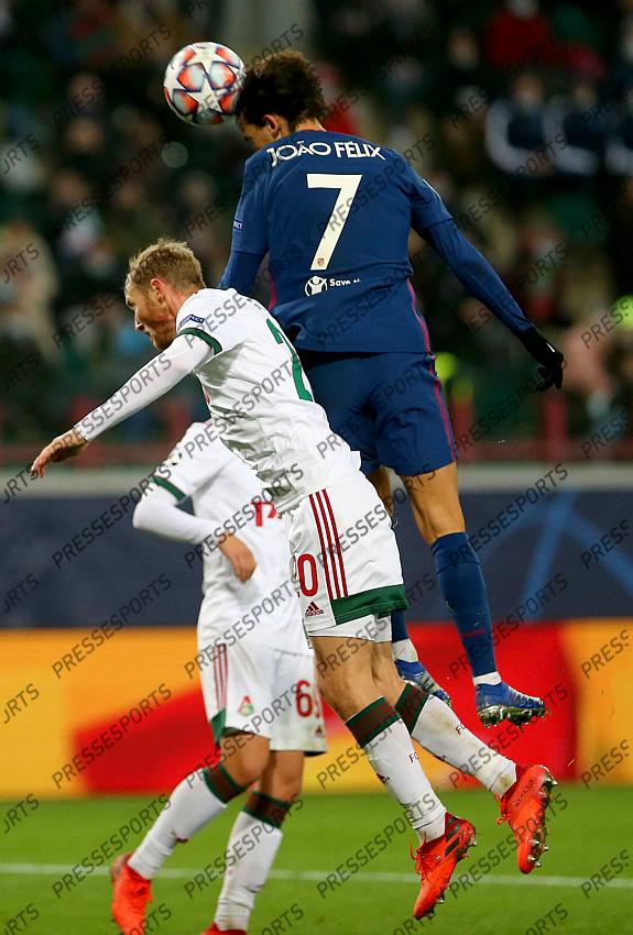 MOSCOW, RUSSIA - NOVEMBER 3, 2020: UEFA Champions League soccer match Group A Round 3 football match at RZD Arena. Joao Felix POOL / Atletico Madrid / Cordon Press For editorial use only Cordon Press 