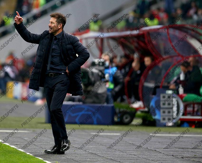 MOSCOW, RUSSIA - NOVEMBER 3, 2020: UEFA Champions League soccer match Group A Round 3 football match at RZD Arena. Simeone POOL / Atletico Madrid / Cordon Press For editorial use only Cordon Press 