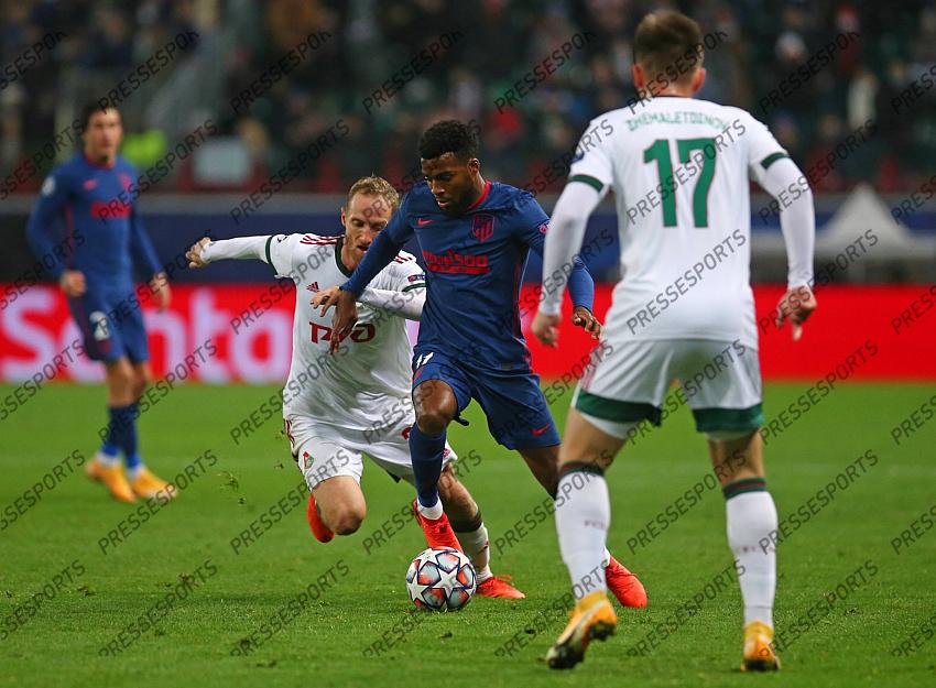 MOSCOW, RUSSIA - NOVEMBER 3, 2020: UEFA Champions League soccer match Group A Round 3 football match at RZD Arena. Lemar POOL / Atletico Madrid / Cordon Press For editorial use only Cordon Press 