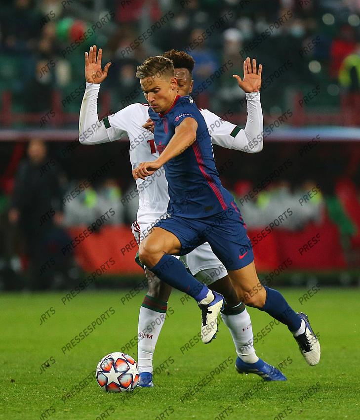 MOSCOW, RUSSIA - NOVEMBER 3, 2020: UEFA Champions League soccer match Group A Round 3 football match at RZD Arena. LLorente POOL / Atletico Madrid / Cordon Press For editorial use only Cordon Press 