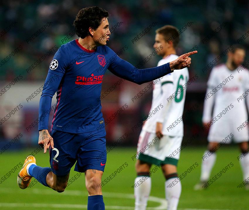 MOSCOW, RUSSIA - NOVEMBER 3, 2020: UEFA Champions League soccer match Group A Round 3 football match at RZD Arena. Gimenez POOL / Atletico Madrid / Cordon Press For editorial use only Cordon Press 