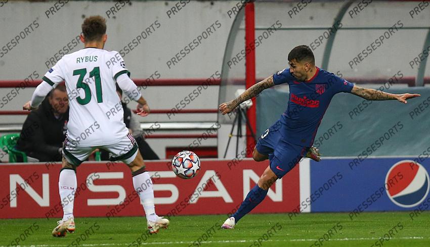 MOSCOW, RUSSIA - NOVEMBER 3, 2020: UEFA Champions League soccer match Group A Round 3 football match at RZD Arena. Correa POOL / Atletico Madrid / Cordon Press For editorial use only Cordon Press 