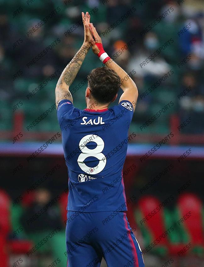 MOSCOW, RUSSIA - NOVEMBER 3, 2020: UEFA Champions League soccer match Group A Round 3 football match at RZD Arena. Saul POOL / Atletico Madrid / Cordon Press For editorial use only Cordon Press 