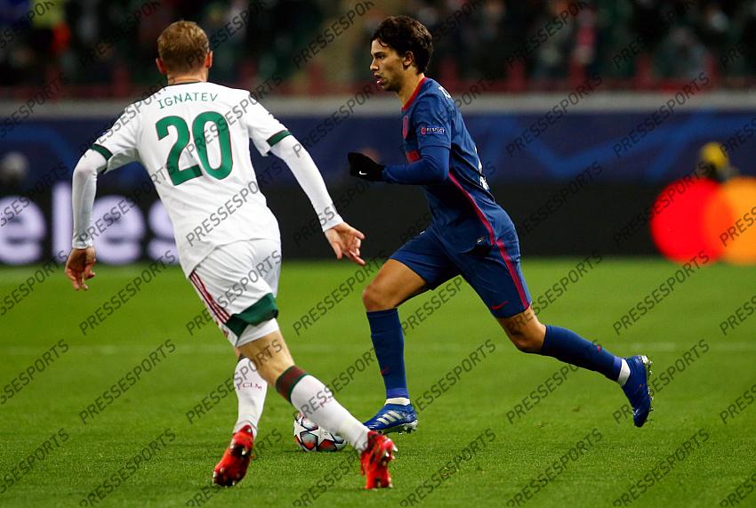 MOSCOW, RUSSIA - NOVEMBER 3, 2020: UEFA Champions League soccer match Group A Round 3 football match at RZD Arena. Joao Felix POOL / Atletico Madrid / Cordon Press For editorial use only Cordon Press 