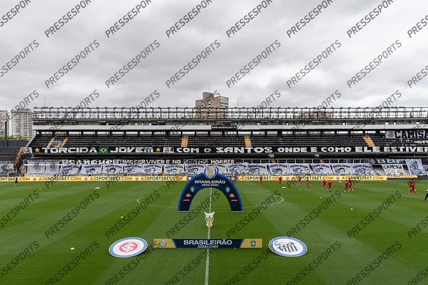 SP - Santos - 11/14/2020 - BRAZILIAN 2020, SANTOS X INTERNACIONAL - General view of the Vila Belmiro stadium for a match between Santos and Internacional for the Brazilian championship A 2020. Photo: Ettore Chiereguini / AGIF 