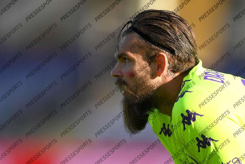 Bartlomiej Dragowski (Fiorentina) during the Italian "Serie A" match between Fiorentina 0-1 Benevento at Artemio Franchi Stadium on November 22, 2020 in Florence, Italy. (Photo by Maurizio Borsari/AFLO) 